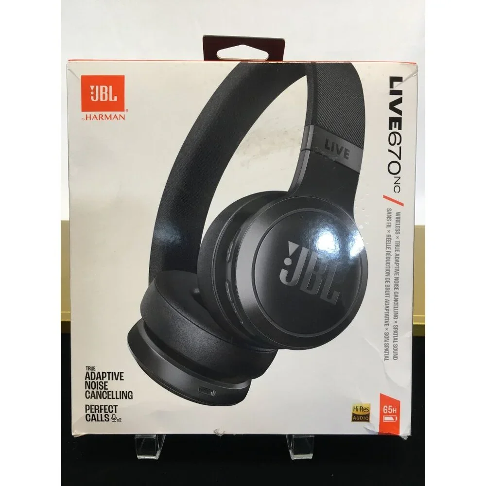 JBL Live 670NC Wireless On-Ear Headphones w/ True Adaptive Noise Cancelling NEW